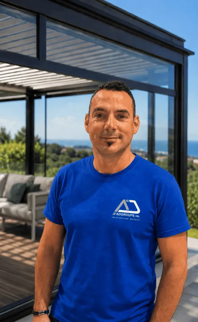 Alessandro, artisan menuisier aluminium et ferronnier italien d'AD GROUPE