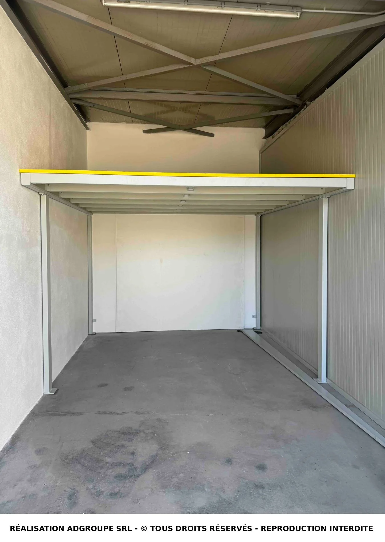 Mezzanine fer et bois