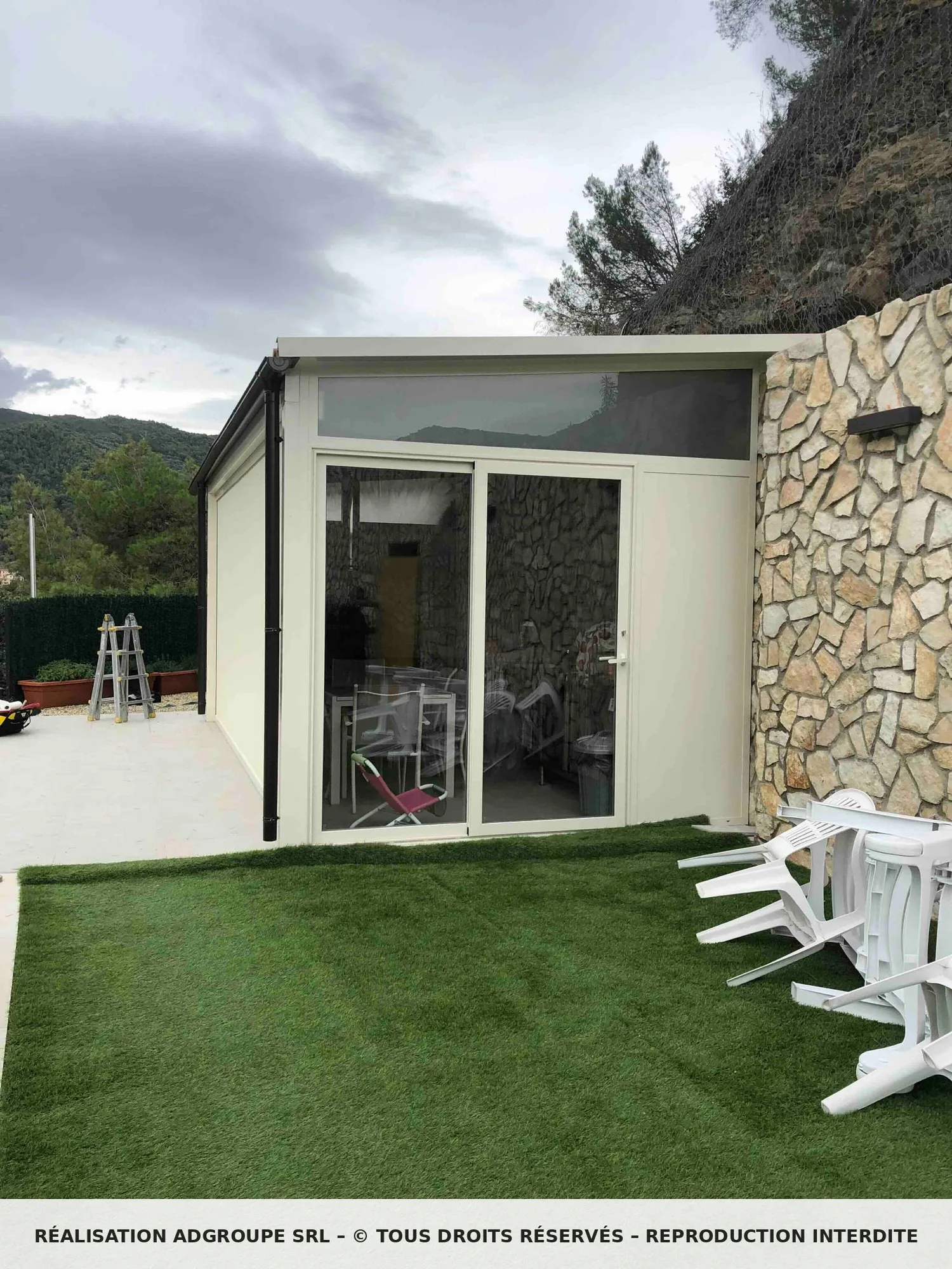 Véranda cuisine d'été